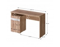 PC stolík Rovin R-11 - san remo / biela