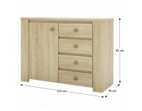 Komoda Kasiopea 15 - dub sonoma