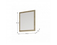 Zrkadlo na stenu Kasiopea 13 - dub sonoma