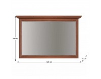 Rustikálne zrkadlo na stenu Boltis 8 - orech ecco