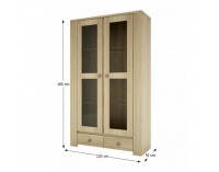 Vitrína Kasiopea 9 - dub sonoma