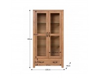 Vitrína Adriano 1 - dub lefkas svetlý