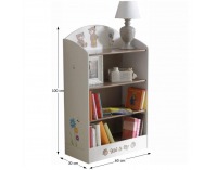 Detský regál Puff 234548 - čokoládová / biela