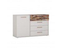 Komoda Beria 1D-4S - grey / maracaibo