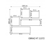 Dekoračný obraz HT 11372 130x100 cm - kombinácia farieb