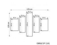 Dekoračný obraz EP 1141 170x120 cm - kombinácia farieb