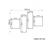Dekoračný obraz NP 46 160x100 cm - kombinácia farieb