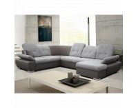 Rohová sedačka U s rozkladom a úložným priestorom Silver L - sivá