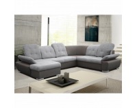 Rohová sedačka U s rozkladom a úložným priestorom Silver P - sivá