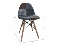 Jedálenská stolička Pepito Typ 9 - vzor patchwork