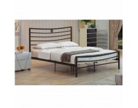 Kovová jednolôžková posteľ s roštom Dalia 140 - čierna