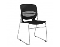 Kancelárska stolička Imena - čierna / chróm
