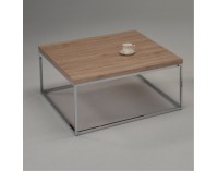 Konferenčný stolík Natanel - dub sonoma / chróm