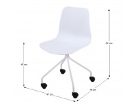 Kancelárska stolička Danela - biela