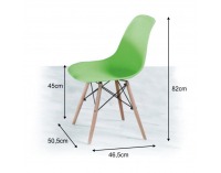 Jedálenská stolička Cinkla PC-015 New - zelená / buk