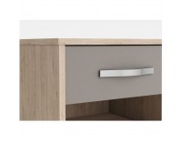 Nočný stolík Graphic Typ 5 - dub arizona / sivá
