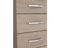 Zásuvková komoda Graphic Typ 7 - dub arizona / sivá