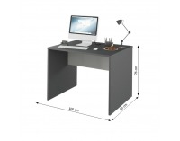 Písací stôl Rioma Typ 12 - grafit / biela