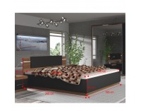 Spálňa Degas - orech / čierna