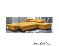 Rohová sedačka s rozkladom a úložným priestorom Sylt L/P - sivá