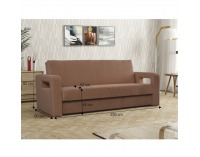 Rozkladacia pohovka s úložným priestorom Bravo - béžová