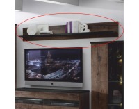 Polica Barbo Typ 10 - dub tmavý / čierna