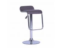Barová stolička Ilana - hnedá / chróm