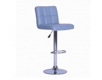 Barová stolička Kandy - sivá / chróm