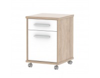 Kontajner na kolieskach Johan New 7 - dub sonoma / biela