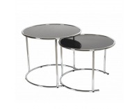 Konferenčný stolík Manuel - čierna / chróm