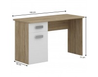 PC stolík Terni Typ 5 - dub sonoma / biela