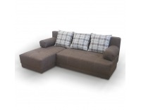 Rohová sedačka s rozkladom a úložným priestorom Mexx New L - sivá / vzor