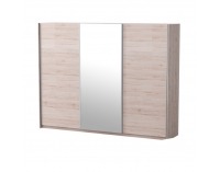 Skriňa s posuvnými dverami Miran New 3D - dub san remo / biela