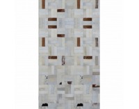 Kožený koberec Typ 1 120x180 cm - vzor patchwork