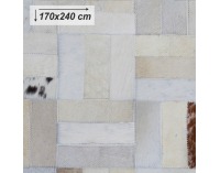Kožený koberec Typ 1 170x240 cm - vzor patchwork