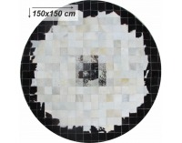 Kožený koberec Typ 9 150x150 cm - vzor patchwork