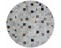 Kožený koberec Typ 10 200x200 cm - vzor patchwork