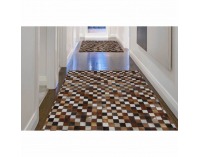 Kožený koberec Typ 3 120x184 cm - vzor patchwork