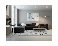 Kožený koberec Typ 1 140x200 cm - vzor patchwork