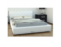 Posteľový rám Geret 160 - biela