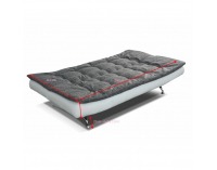 Rozkladacia pohovka Liam - sivá / tyrkysová