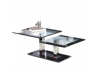Konferenčný stolík Gabriel - oceľ / sklo