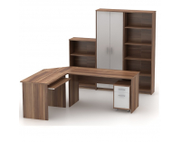 Kancelárska zostava Johan - slivka / biela