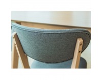 Jedálenský set Tampy 1+4 - dub / sivá