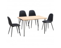 Jedálenský stôl Gordan - svetlý buk / čierna