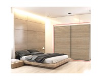 Šatníková skriňa s posuvnými dverami Ria 250 - dub riviera