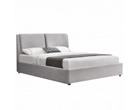 Čalúnená manželská posteľ s roštom Gulia 180 180x200 cm - sivá