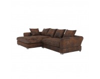 Rohová sedačka Anona L - hnedá