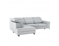 Rohová sedačka s rozkladom a úložným priestorom Ermo L - svetlosivá
