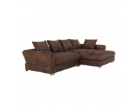 Rohová sedačka Anona P - hnedá